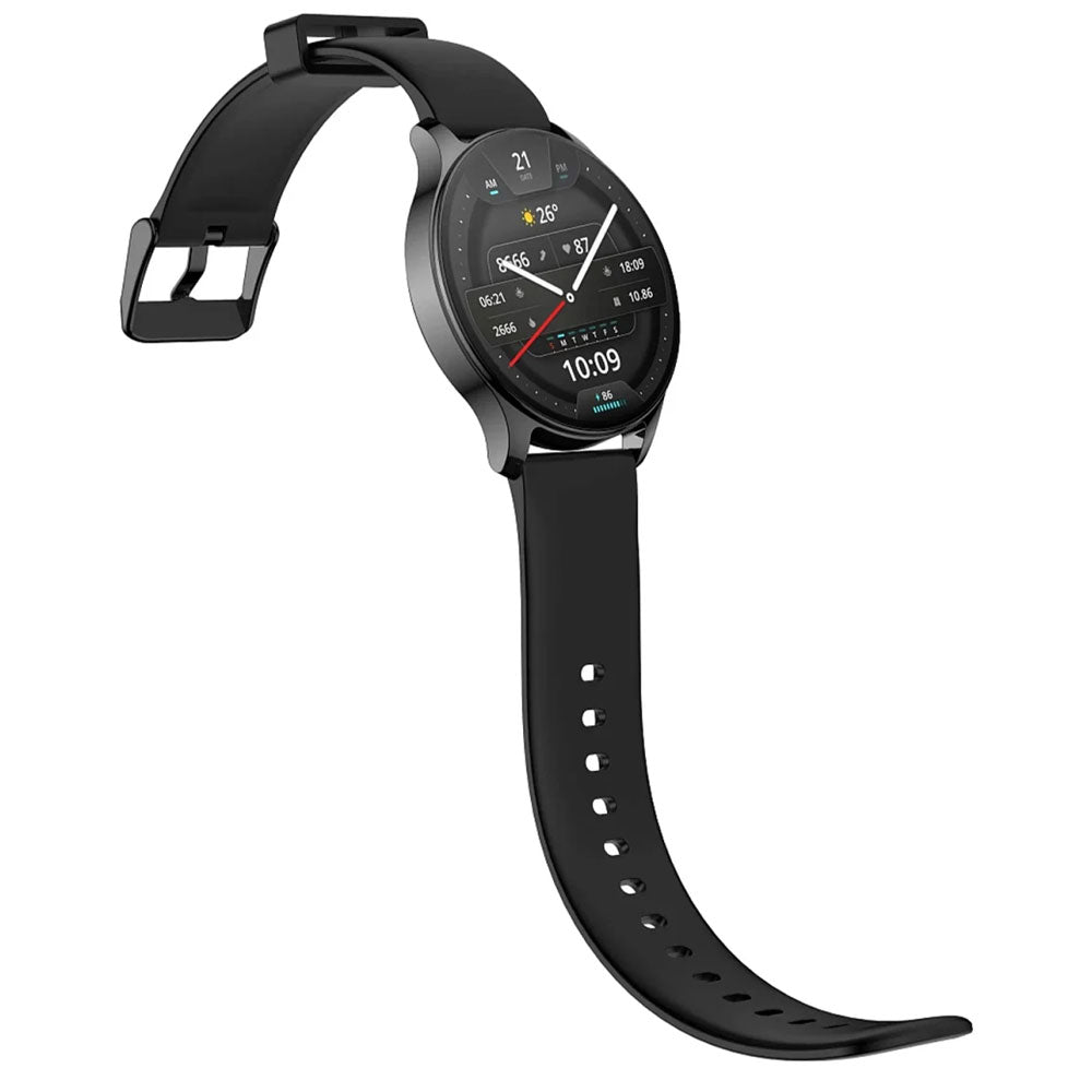 Amazfit Pop 3R Smart Watch Black Case With Black Silicone Strap