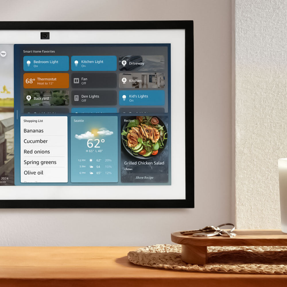 شاشة سمارت اليكسا أمازون 15.6 بوصة FHD إيكو شو 15 الجيل الثاني مع Fire TV ريموت