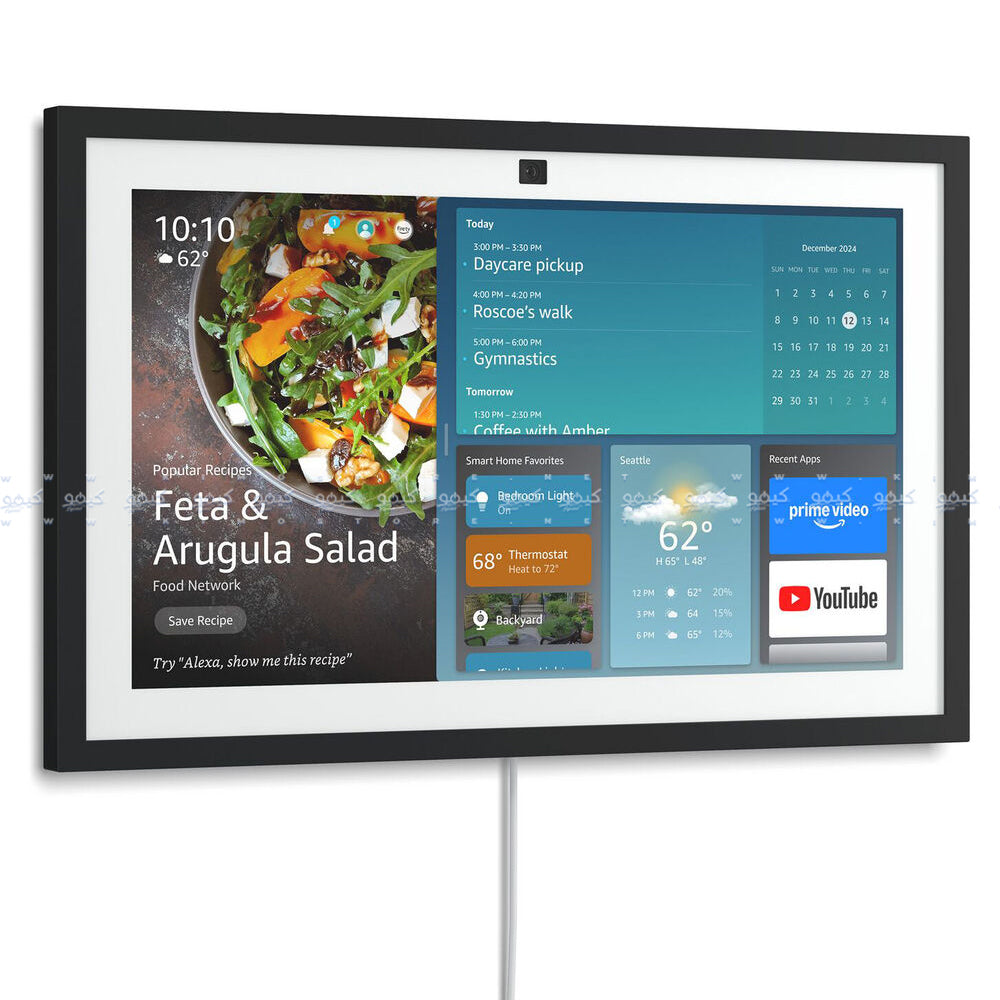 شاشة سمارت اليكسا أمازون 15.6 بوصة FHD إيكو شو 15 الجيل الثاني مع Fire TV ريموت