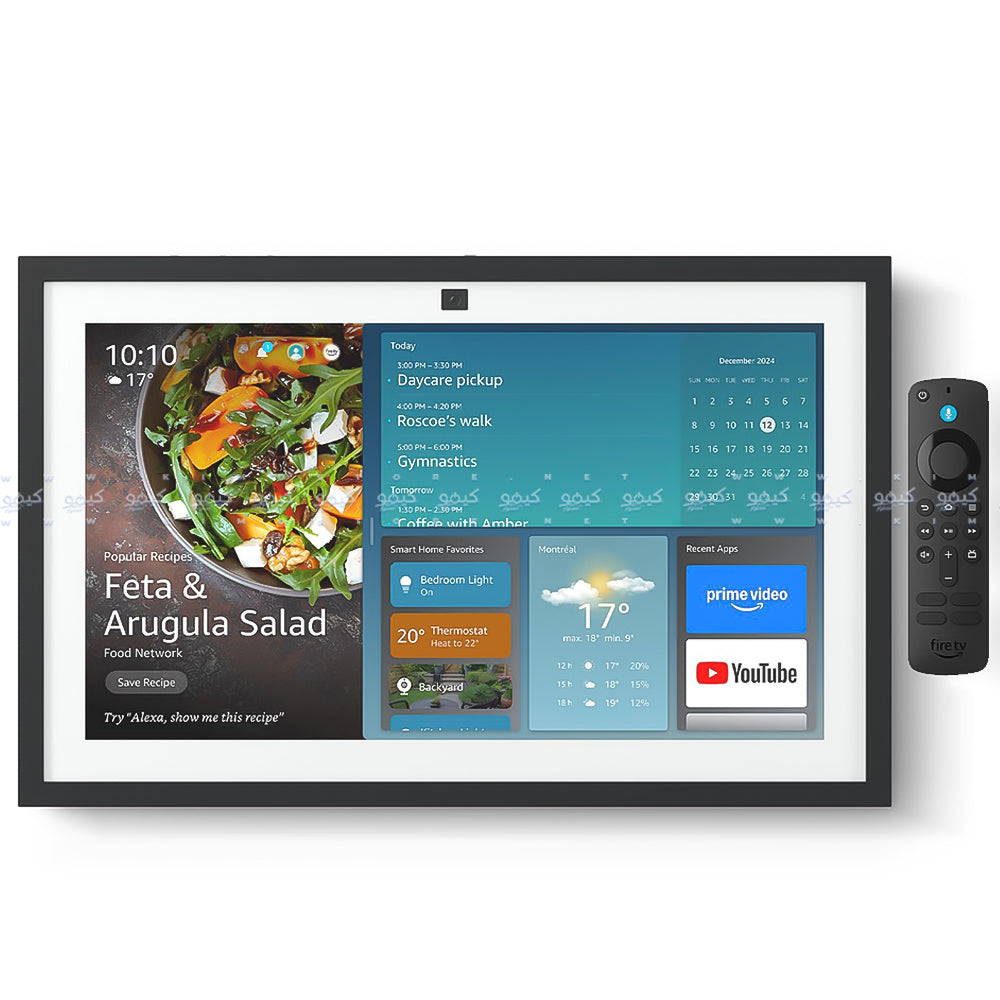 شاشة سمارت اليكسا أمازون 15.6 بوصة FHD إيكو شو 15 الجيل الثاني مع Fire TV ريموت