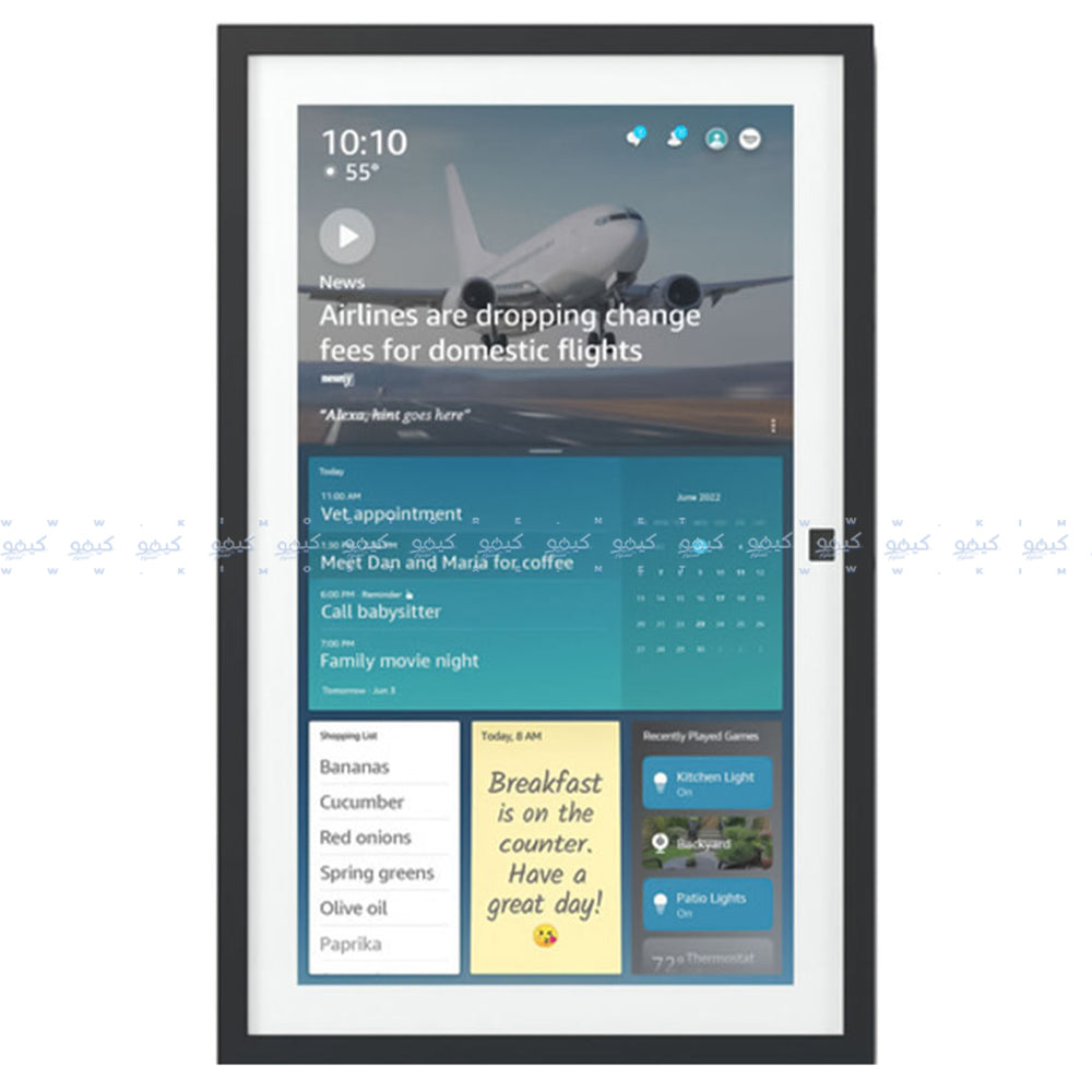 شاشة سمارت اليكسا أمازون 15.6 بوصة FHD إيكو شو 15 الجيل الثاني مع Fire TV ريموت