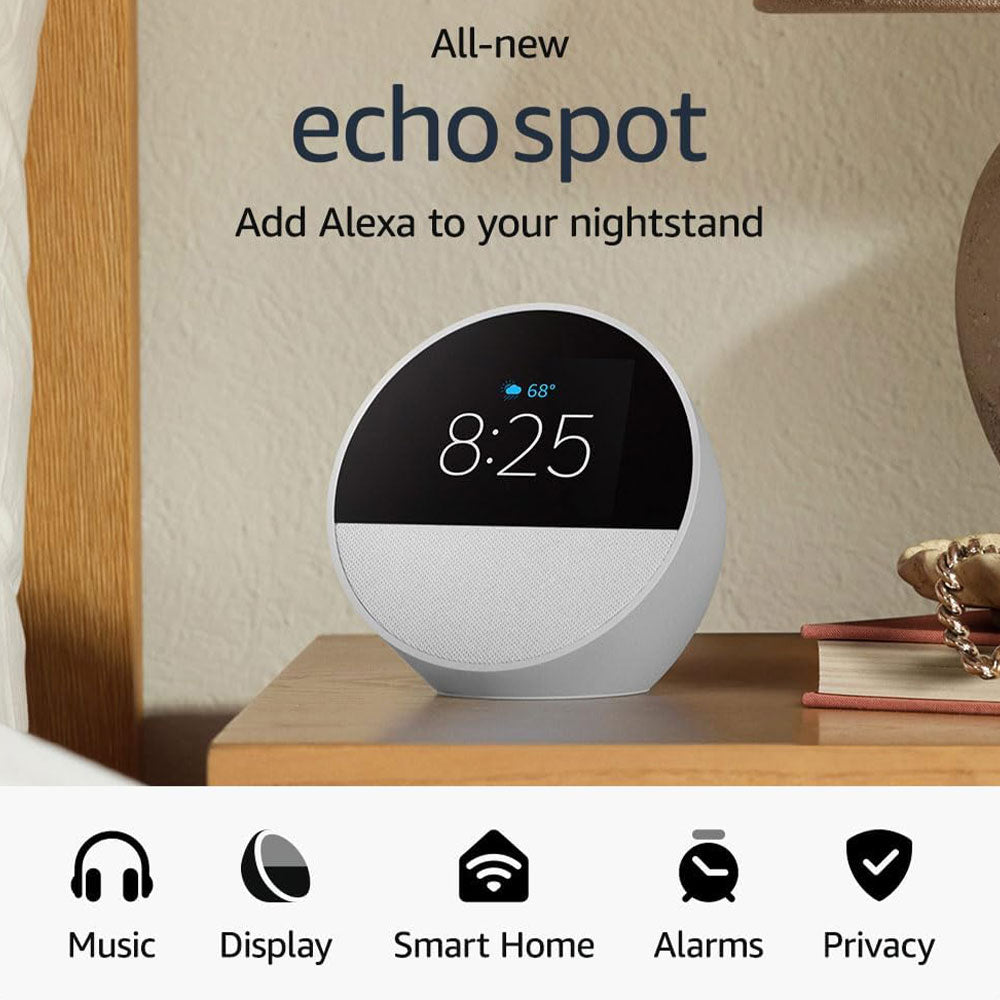 Amazon Echo Spot Smart Speaker With Alexa