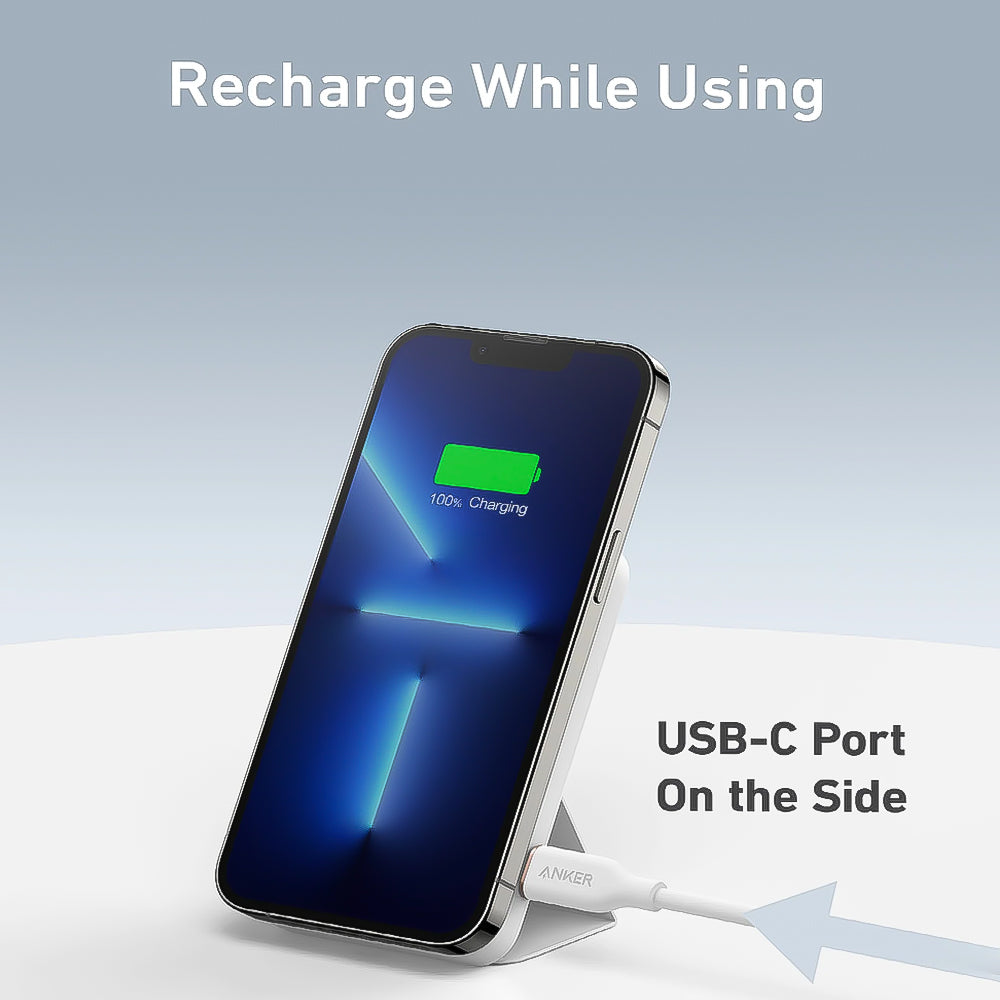 Anker 622 A1614H23 MagGo Magnetic Wireless Power Bank Type-C 12W Fast Charging 