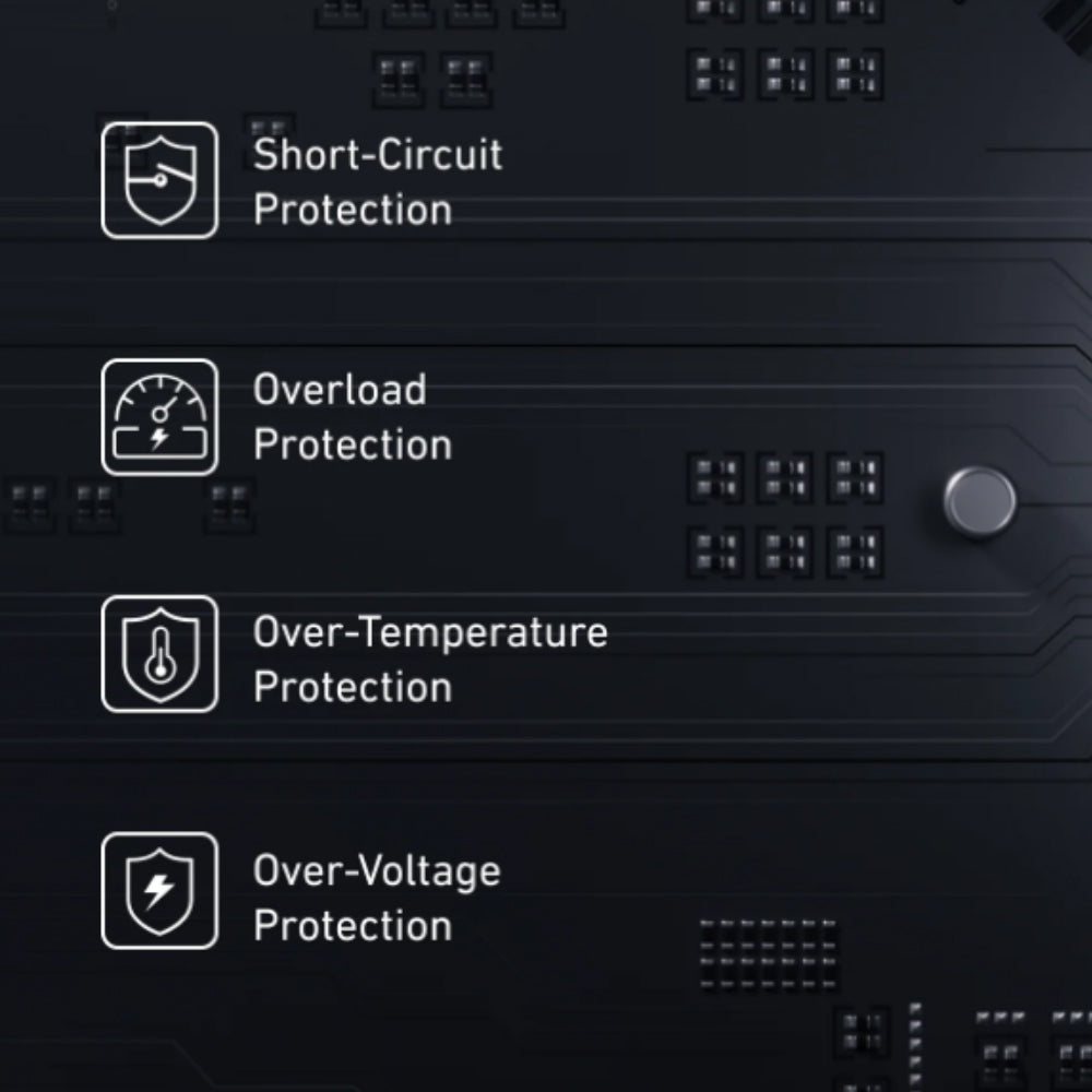 باور بانك انكر بمنفذ يو اس بي + منفذين تايب سي 65 وات 10000 مللي أمبير شحن سريع 733 A1651211 - اسود