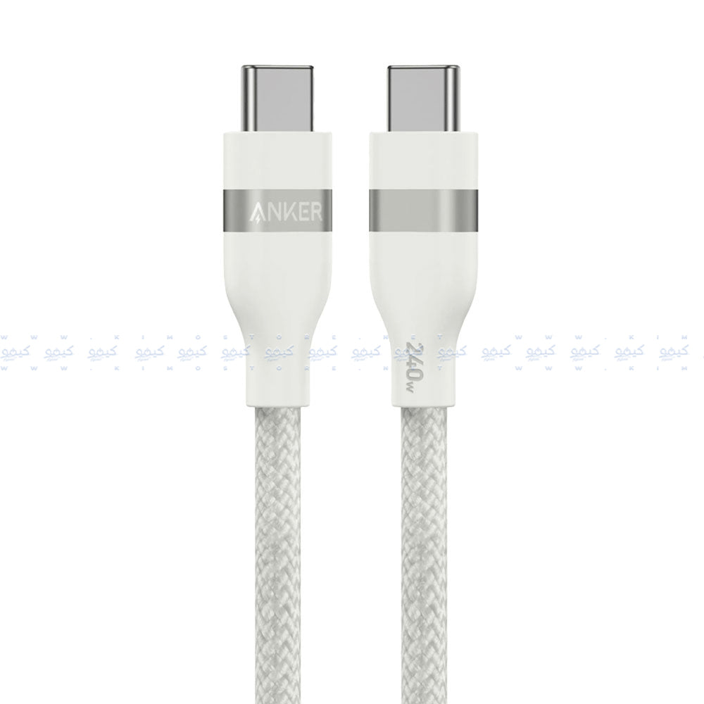 Anker A82E2H22 PD Type-C To Type-C Cable 240W Fast Charging 1.8m - White