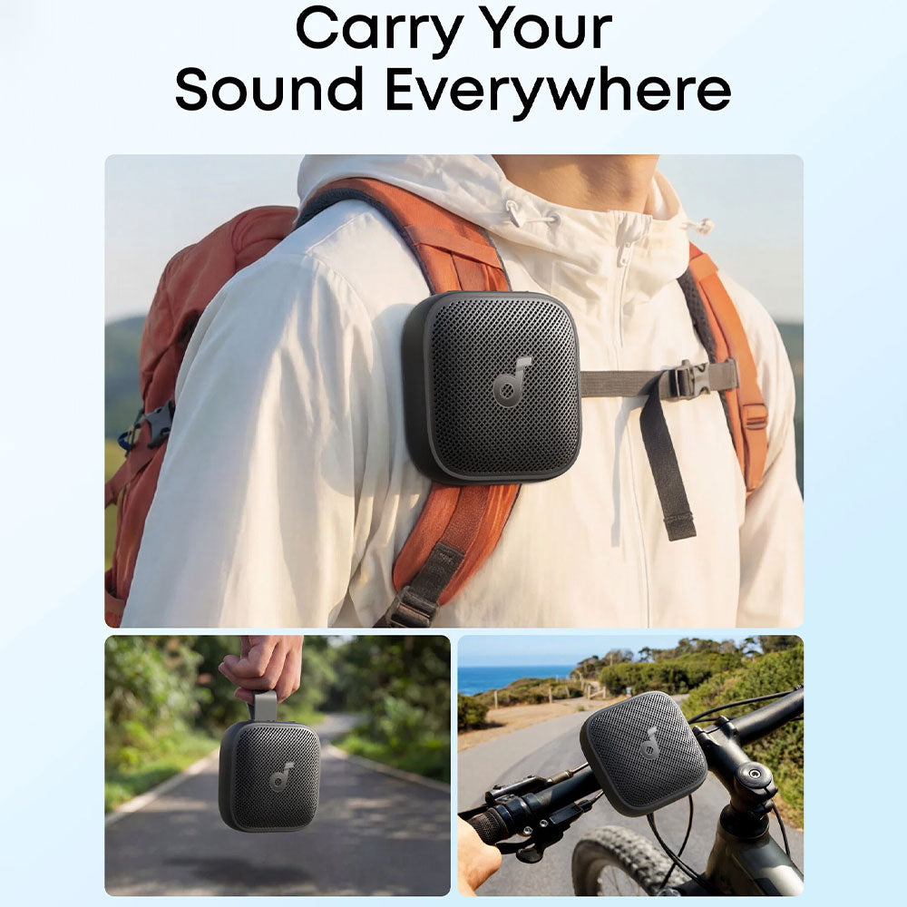 سبيكر بلوتوث متنقل أنكر Soundcore Boom Go 3i - أسود