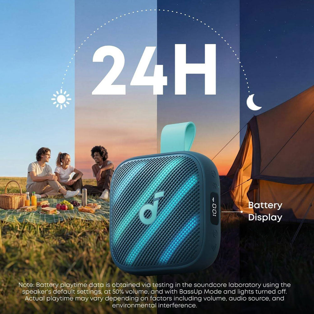 سبيكر بلوتوث متنقل أنكر Soundcore Boom Go 3i - أزرق