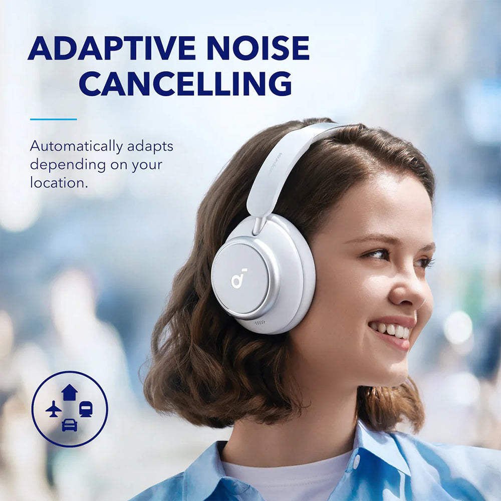 Anker Soundcore Space Q45 A3040021 ANC Bluetooth Headphone - White (International Warranty)