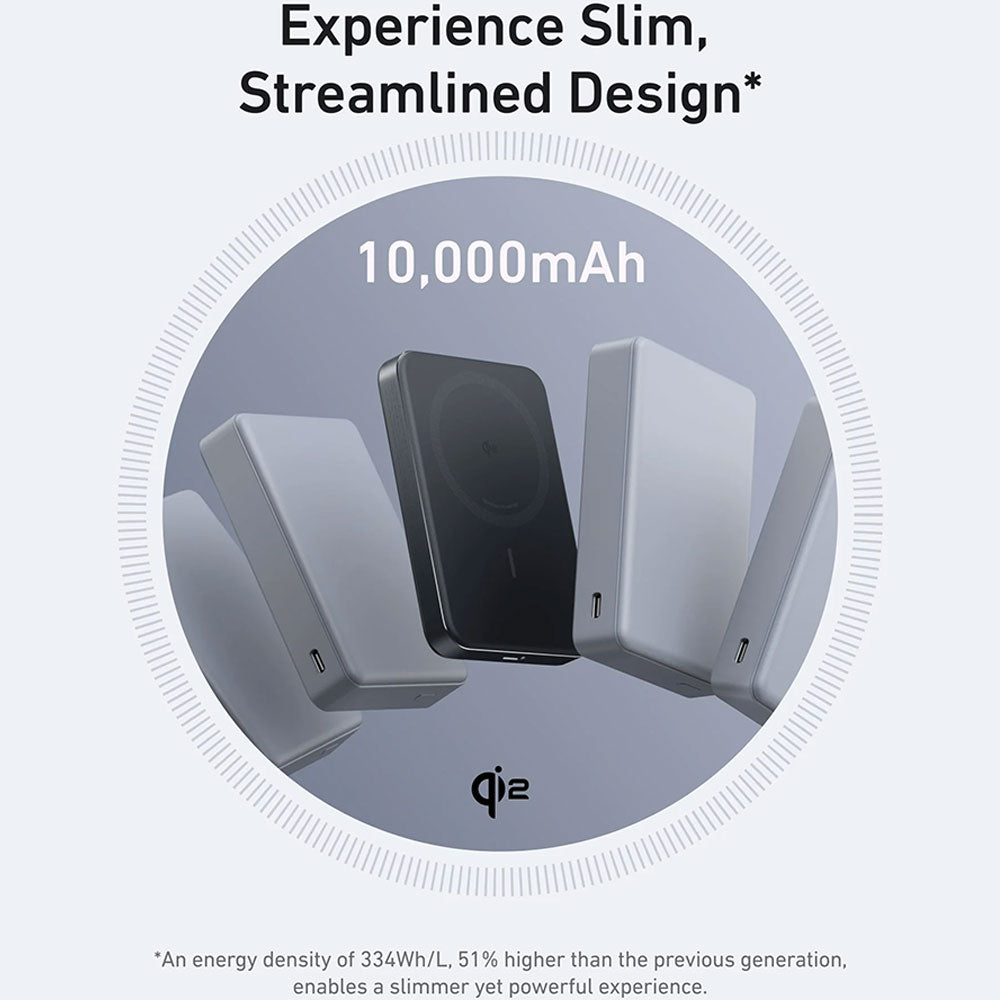 Anker Ultra Slim 10K A1664H11 MagGo Magnetic Wireless Power Bank Type-C 30W Fast Charging 10000mAh 