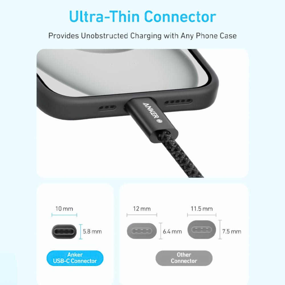 Anker Zolo A8060H12 Type-C To Type-C Cable 240W Fast Charging 1.8m 