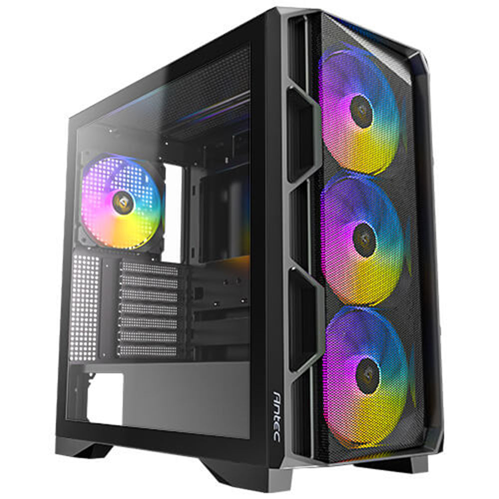 Antec AX1000 Lite ARGB Gaming Mid Tower Case + Atom B750 80 Plus Bronze Power Supply 750W