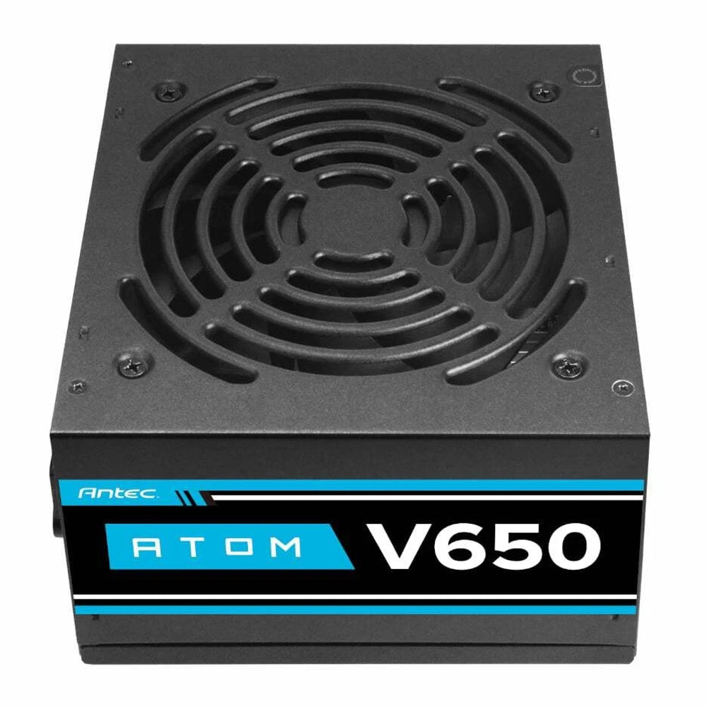 كيس ميد تاور أنتك ARGB جيمنج AX65 + باور سبلاي 650 وات Atom V650 