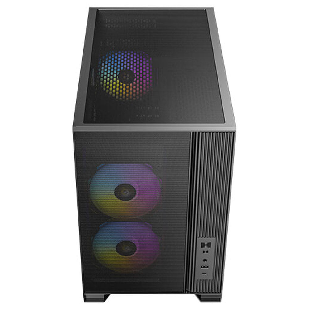 Antec FLUX M ARGB Gaming Micro Tower Case - Black