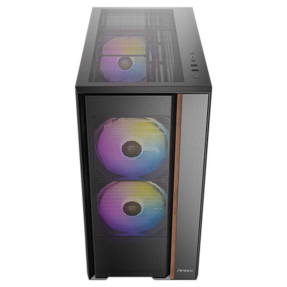 Antec FLUX REAR ARGB Gaming Mid Tower Case - Black