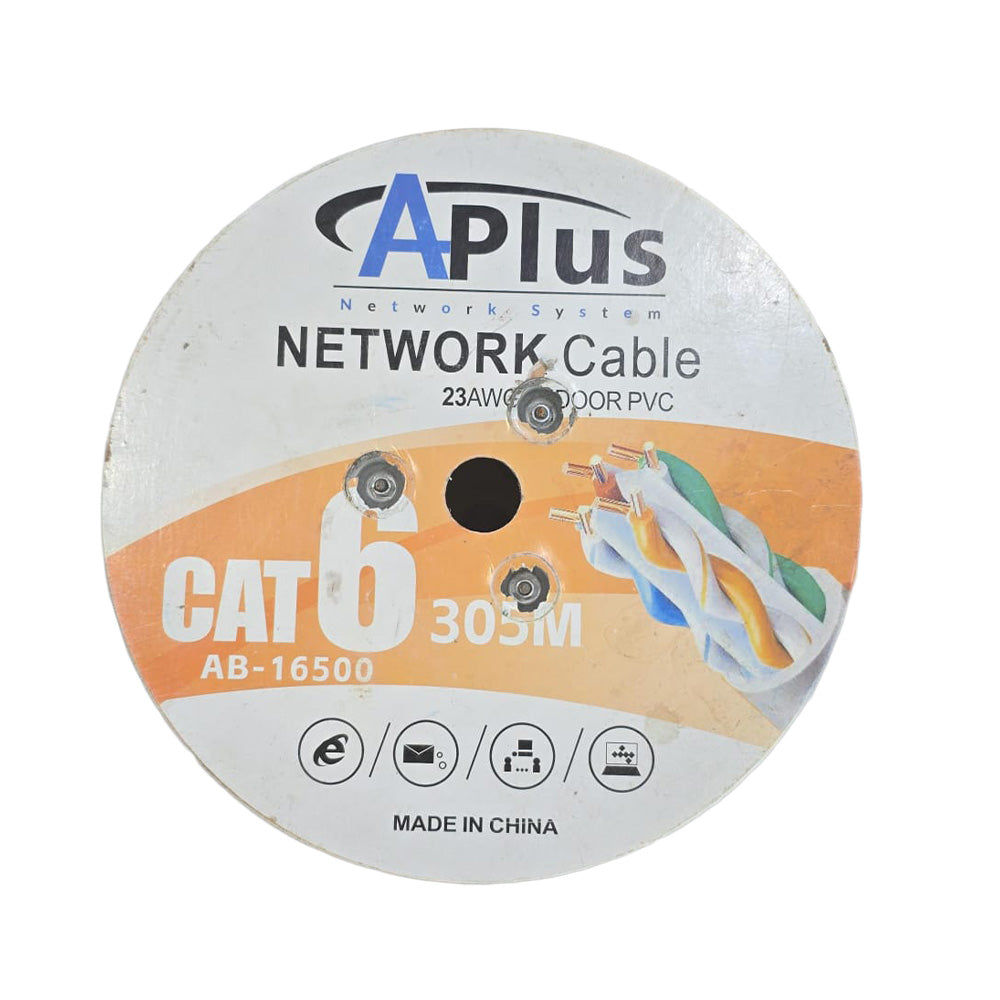 كابل نت وورك ايه بلس 305 متر Cat6 UTP AB16500 - برتقالي