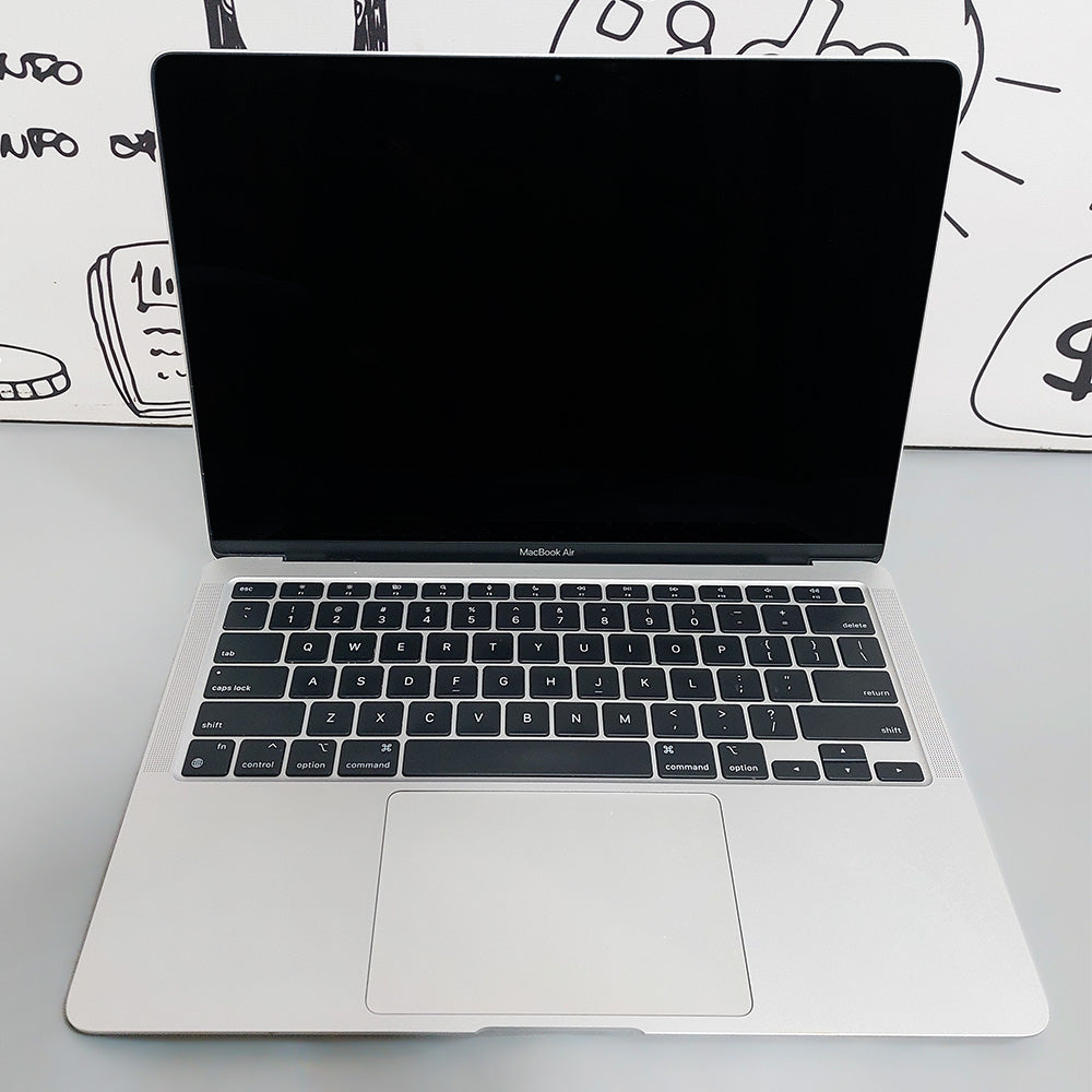 Apple MacBook Air 2020 Laptop (Apple M1-8 Core - 8GB DDR4 - M.2 NVMe 250GB - Apple M1-7 Core Graphics - 13.3 Inch 2K - Cam) Original Used