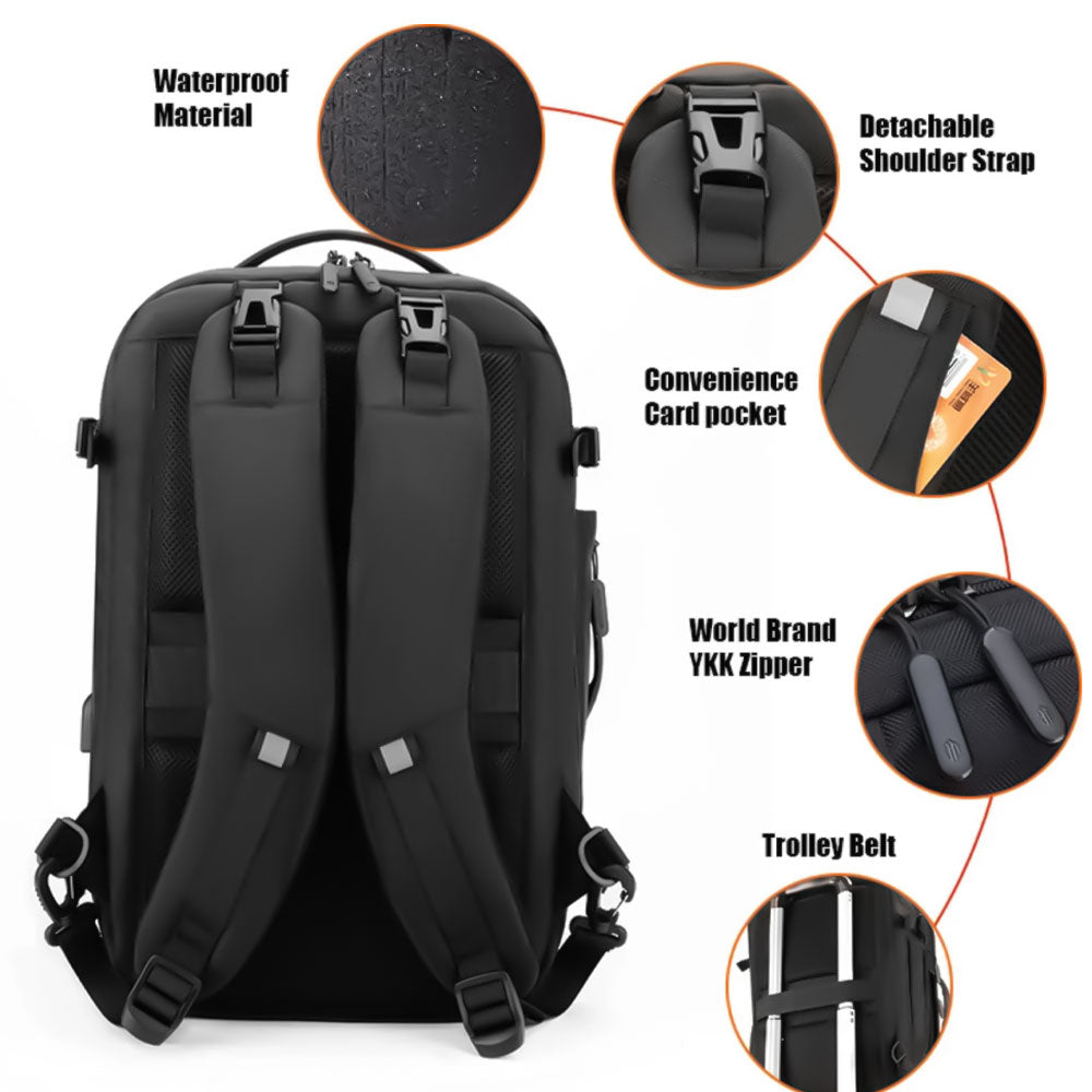 Arctic Hunter B00382 Laptop Backpack - Black