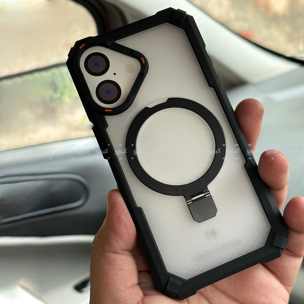 Armor Drop Protection Transparent Phone Cover With Stand iPhone 