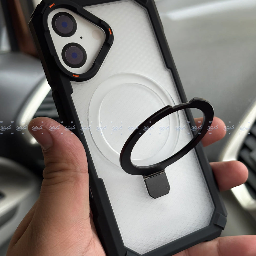 Armor Drop Protection Transparent Phone Cover With Stand iPhone 17