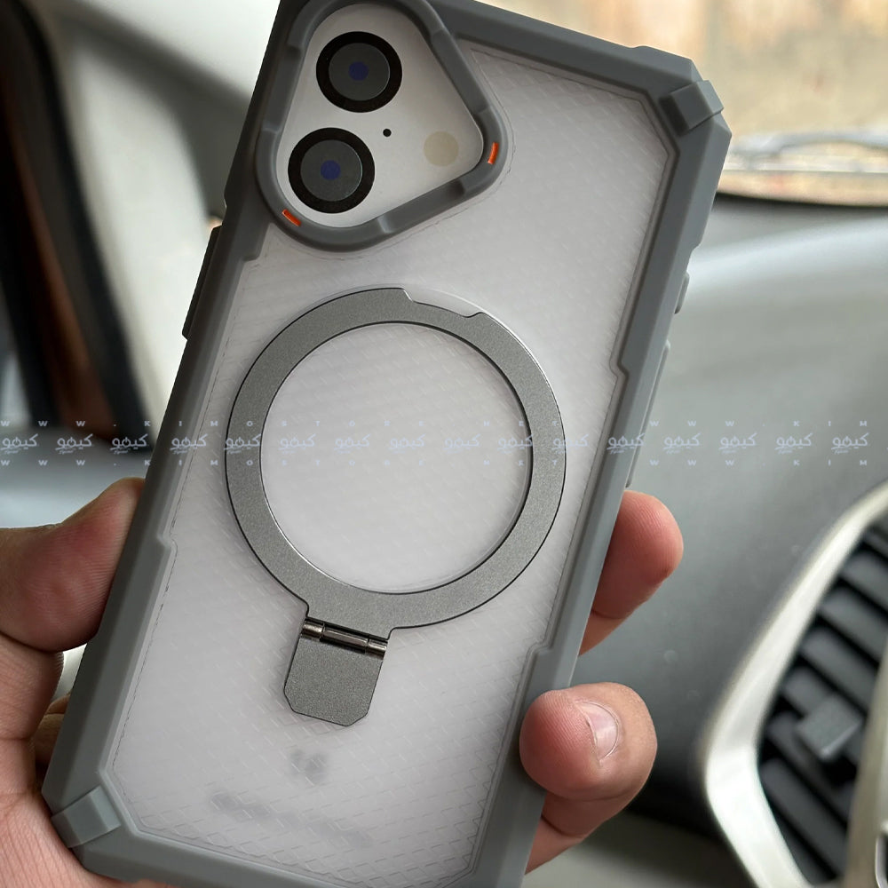 Armor Drop Protection Transparent Phone Cover With Stand iPhone 17