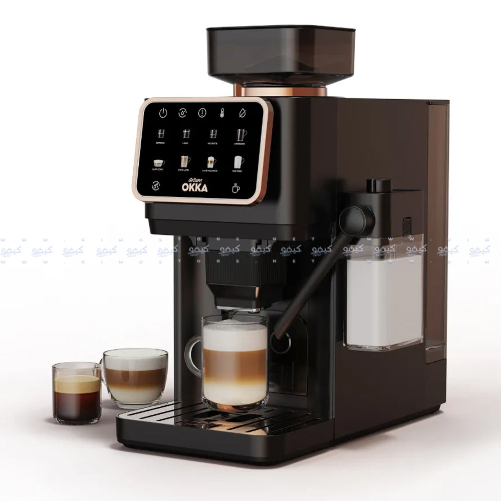 Arzum OKKA Barista Pro Fully Automatic Espresso Coffee Maker OK0042-04 1400W - Black Copper