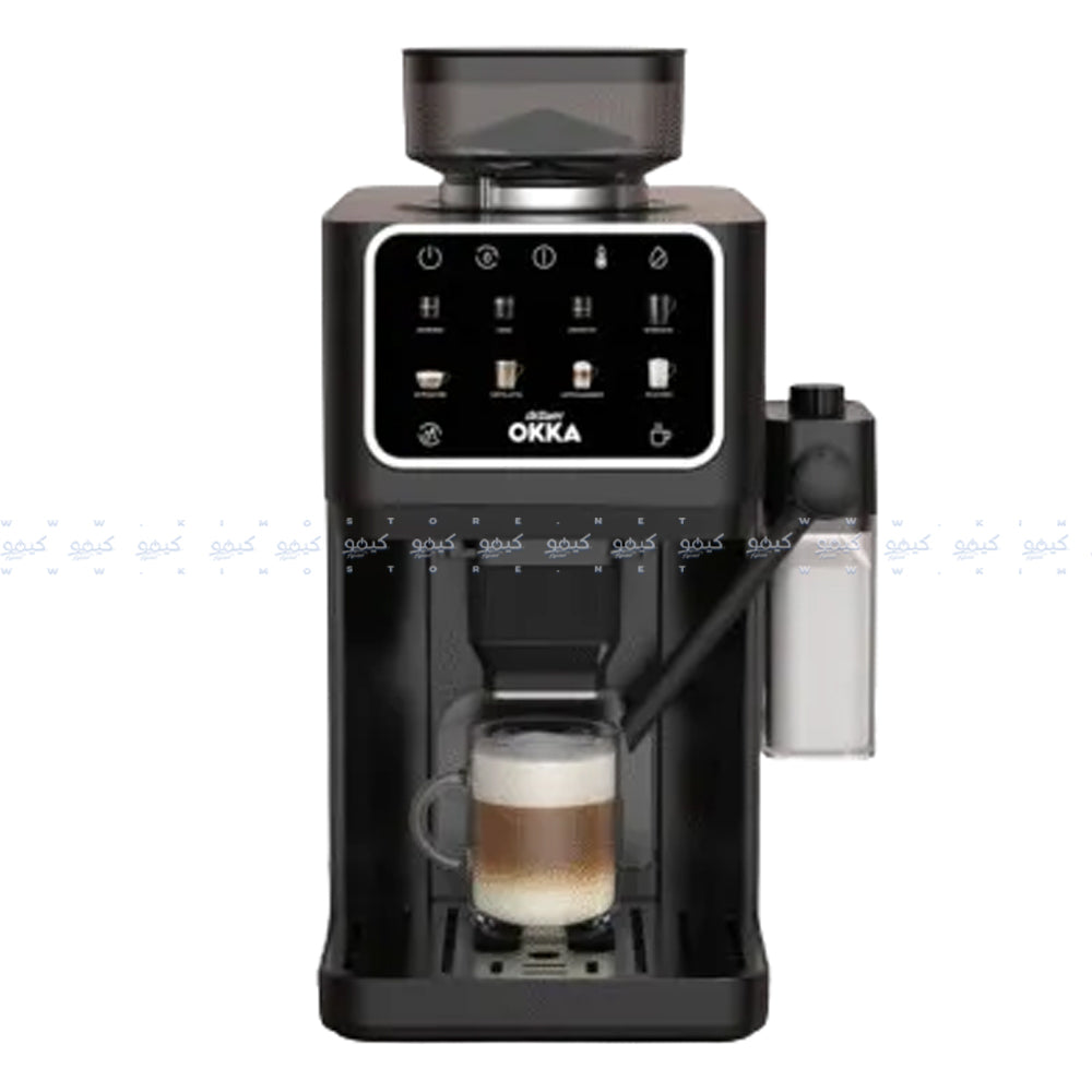 Arzum OKKA Barista Pro Fully Automatic Espresso Coffee Maker OK0042-05 1400W - Black Chrome