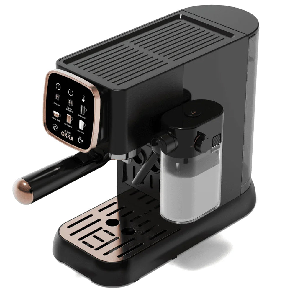 Arzum OKKA Solo M Semi Automatic Espresso Coffee Maker OK0032-04 1628W - Black Copper