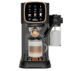 Arzum OKKA Solo M Semi Automatic Espresso Coffee Maker OK0032-04 1628W - Black Copper