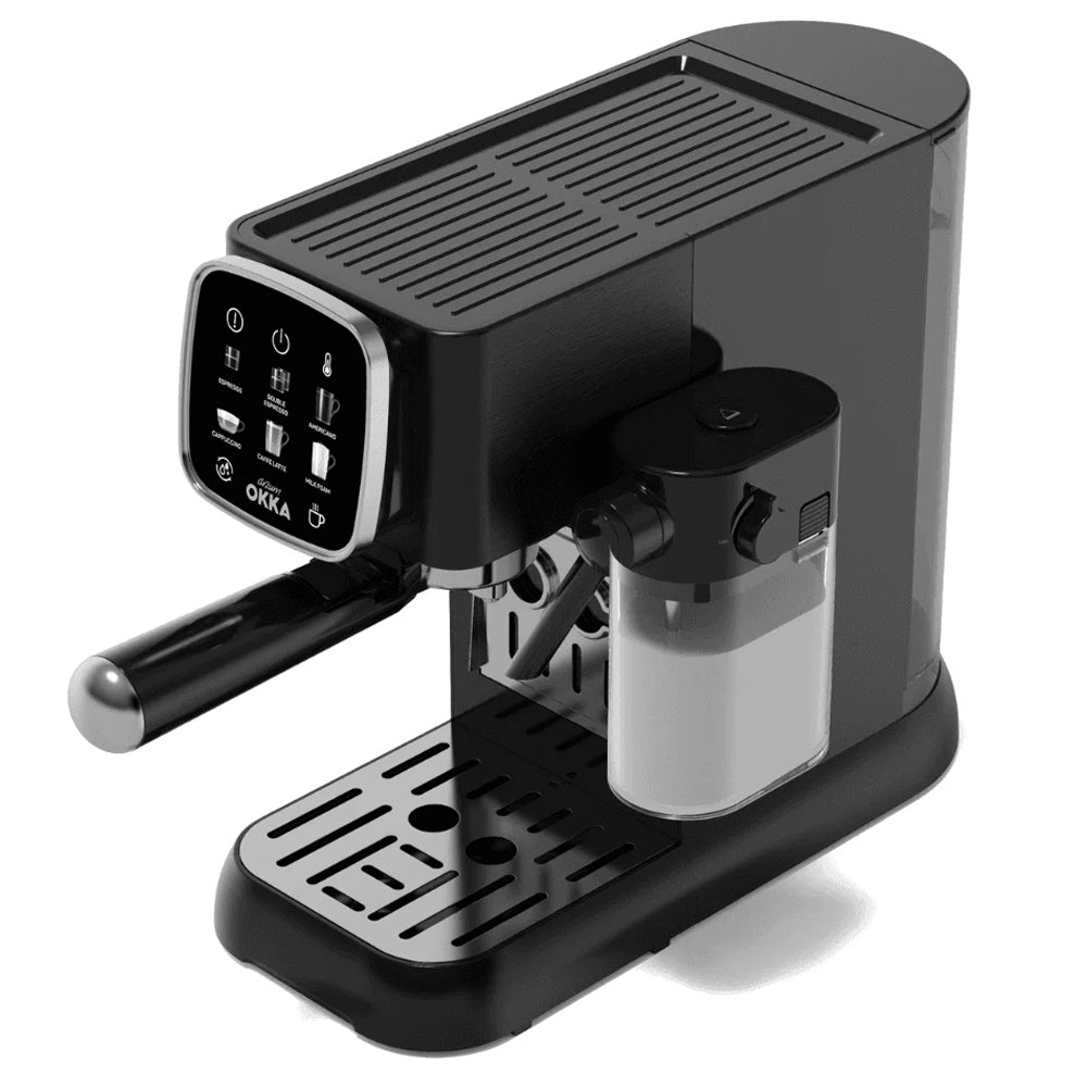 Arzum OKKA Solo M Semi Automatic Espresso Coffee Maker OK0032-05 1628W - Black Chrome