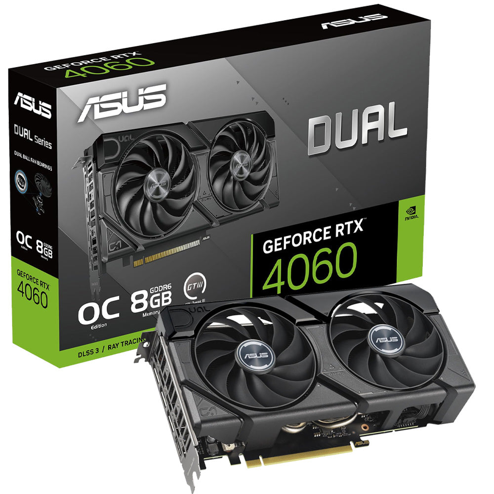 ASUS Dual GeForce RTX 4060 OC 8GB GDDR6 Graphics Card