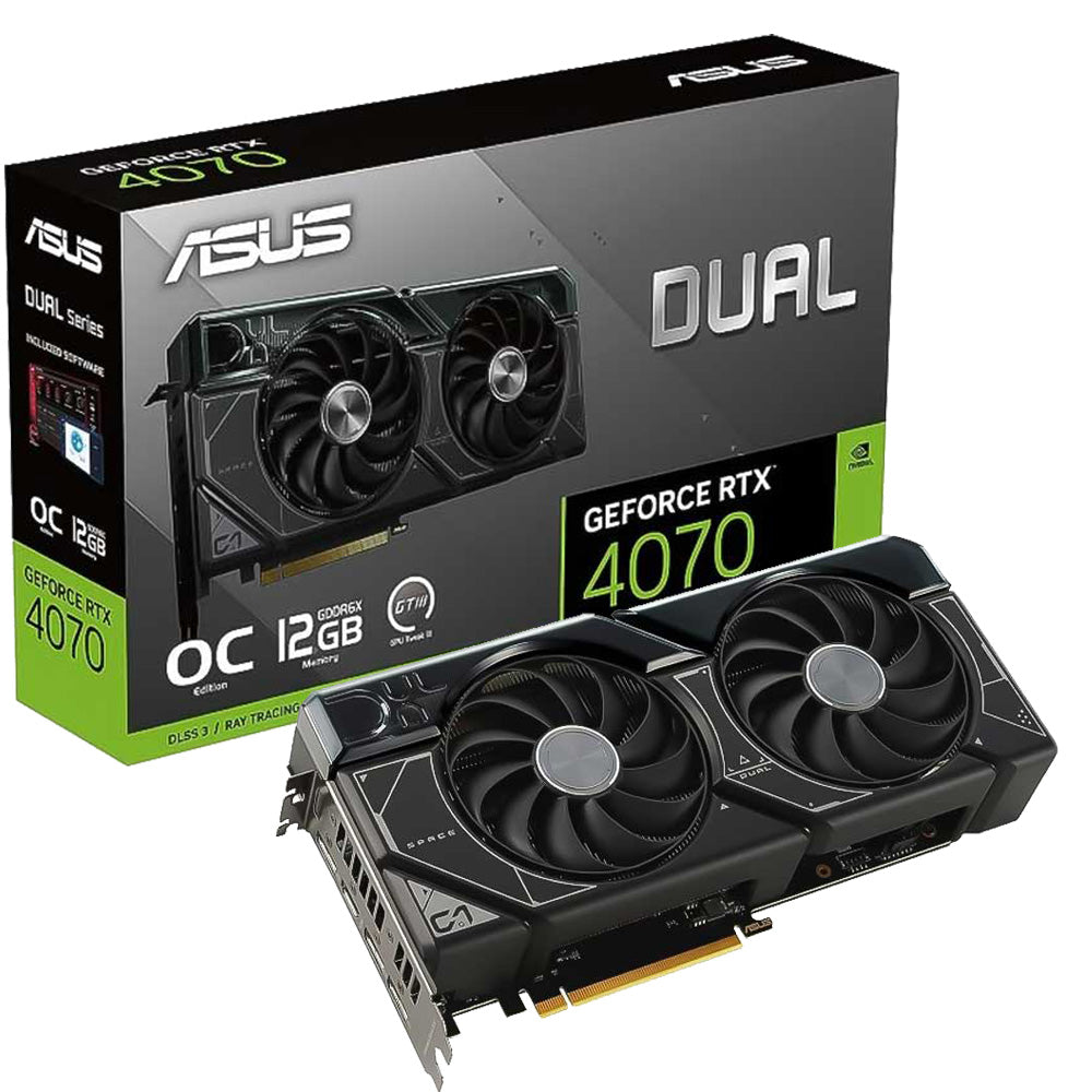 ASUS Dual GeForce RTX 4070 OC 12GB GDDR6X Graphics Card