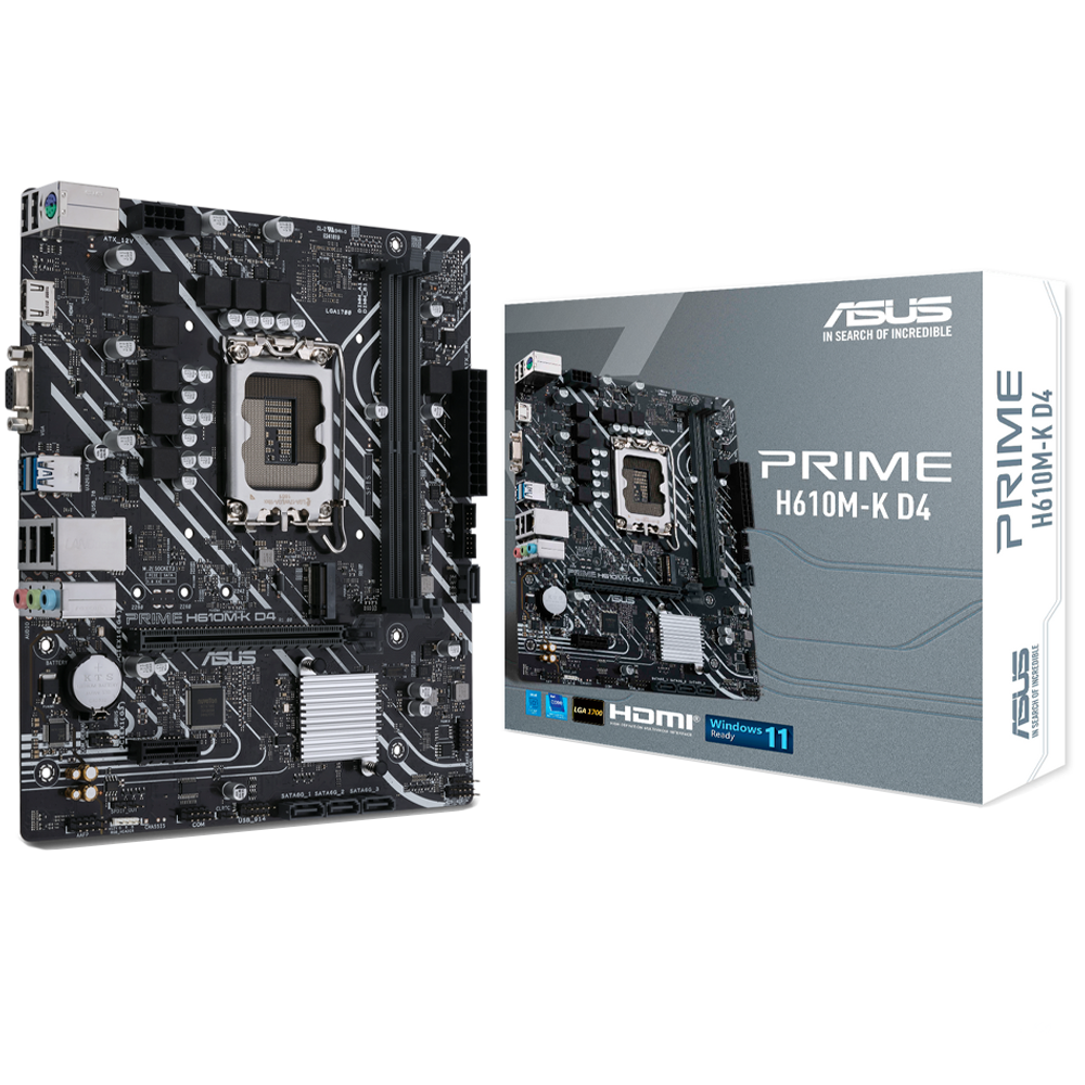 Asus Prime H610M-K D4 Motherboard DDR4 LGA 1700