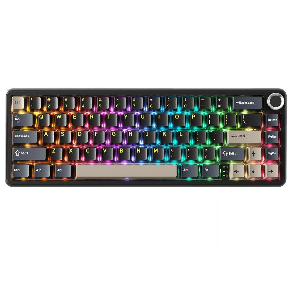 Attack Shark X66 Strawberry Switch Triple Mode Rechargeable Bluetooth Wireless & Wired RGB Gaming Keyboard English & Arabic