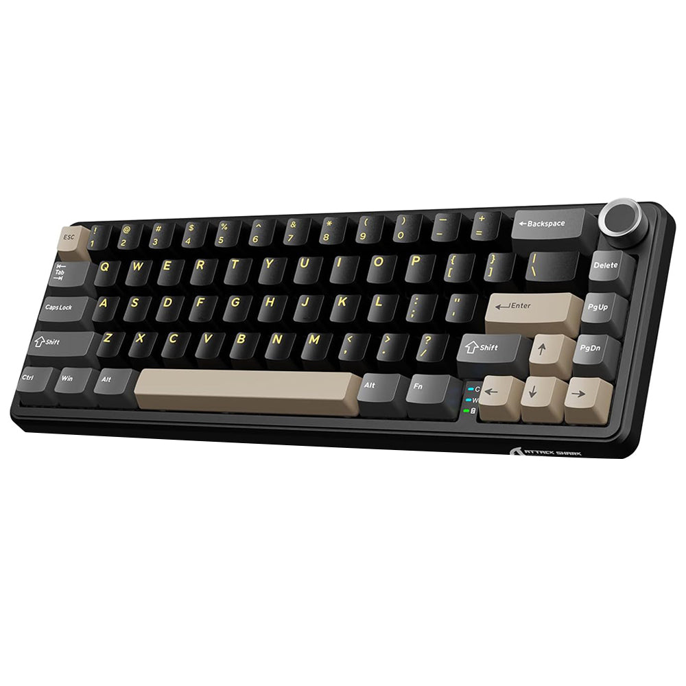Attack Shark X66 Strawberry Switch Triple Mode Rechargeable Bluetooth Wireless & Wired RGB Gaming Keyboard English & Arabic