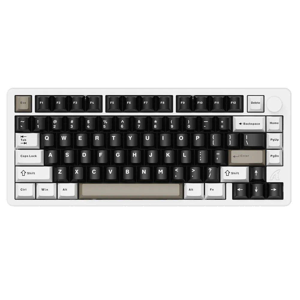 كيبورد أتاك شارك سلكي و لاسلكي بلوتوث ثلاثي الوضع قابل للشحن RGB جيمنج سويتش اخضر فاتح إنجليزي وعربي  X86 - ابيض 