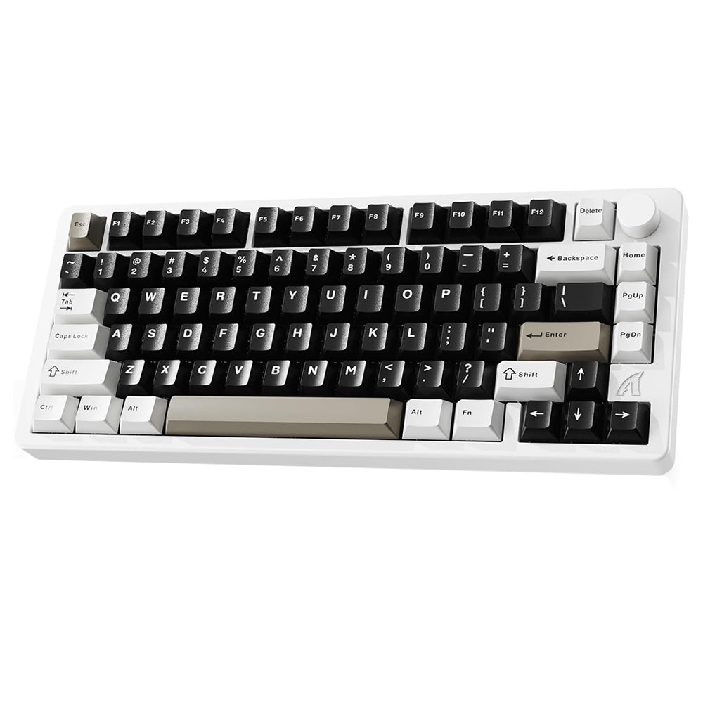 كيبورد أتاك شارك سلكي و لاسلكي بلوتوث ثلاثي الوضع قابل للشحن RGB جيمنج سويتش اخضر فاتح إنجليزي وعربي  X86 - ابيض 
