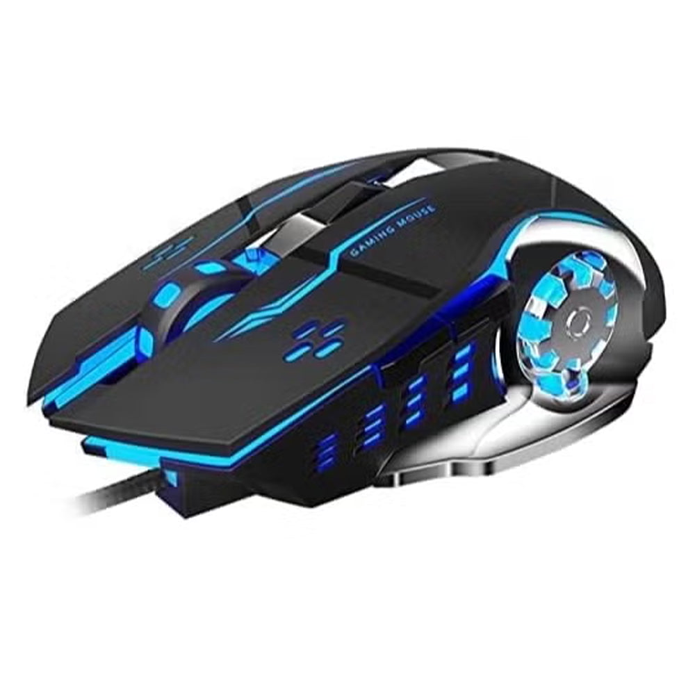 Aula S20 Wired Rainbow Gaming Mouse 2400Dpi - Black