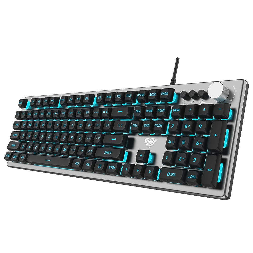 كيبورد اولا سلكى RGB جيمنج إنجليزى وعربي Wind F2028 