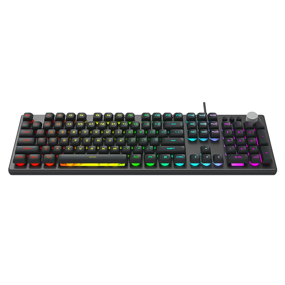 كيبورد اولا سلكى RGB جيمنج إنجليزى وعربي Wind F2028 