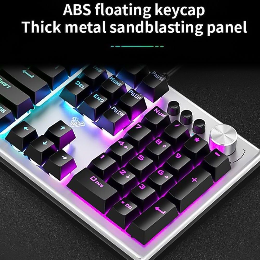 Aula Wind Wired RGB Gaming Keyboard English & Arabic