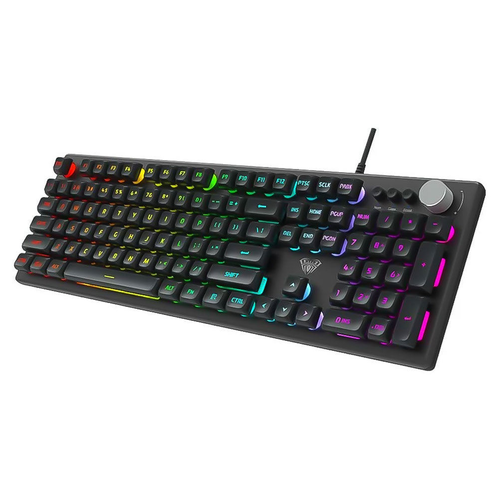 كيبورد اولا سلكى RGB جيمنج إنجليزى وعربي 