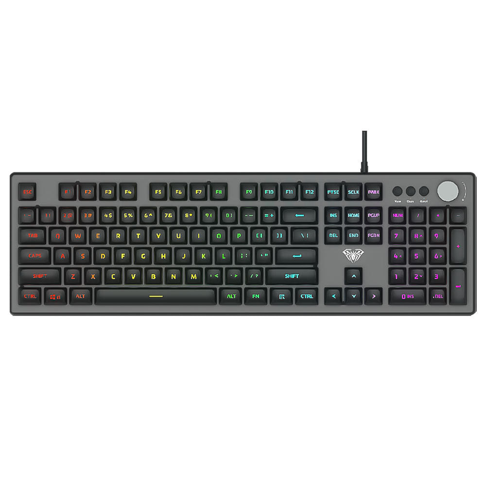 Aula Wind F2028 Wired RGB Gaming Keyboard English & Arabic