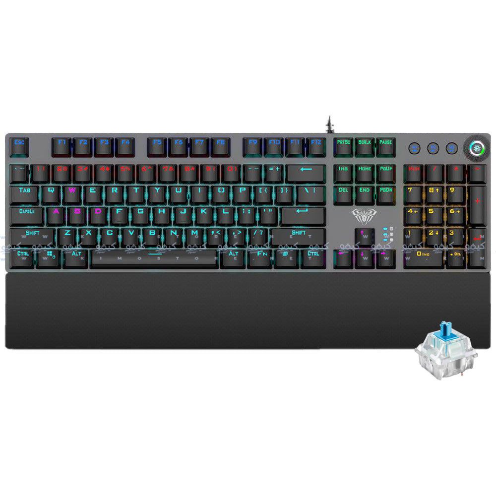 Aula Wind F2058 Blue Switch Wired Rainbow Gaming Keyboard English