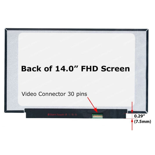 شاشة لاب توب 14.0 بوصة LED FHD نحيفه بدون اطار 30 سناً BOE NV140FHM-N48