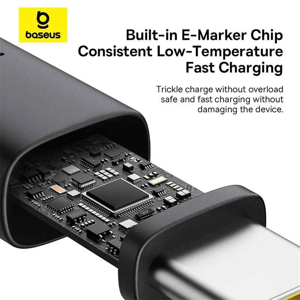Baseus Dura CB000121 Type-C To Type-C Cable 100W Fast Charging 1m - Black