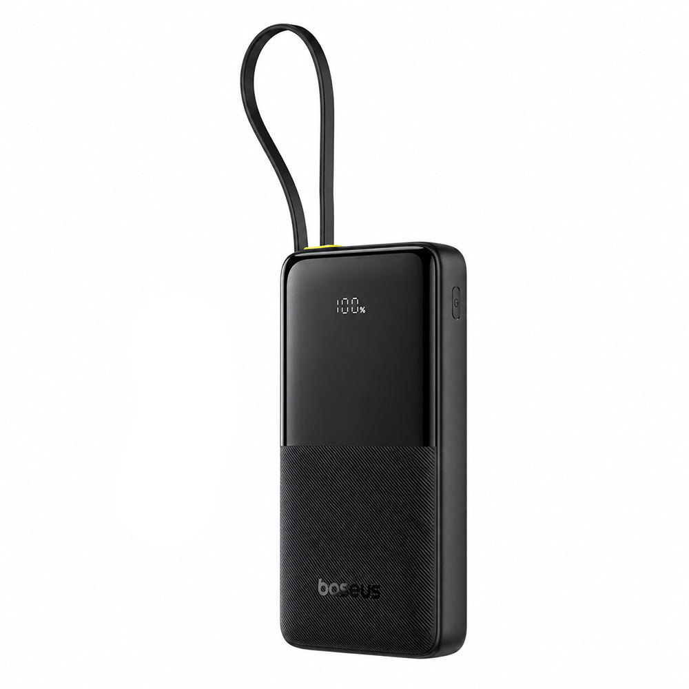 Baseus EnerFill FC51 Bipow 2 Pro PPBD2P-1022 Power Bank USB + Type-C 22.5W Fast Charging 10000mAh Built-in Type-C Cable - Black