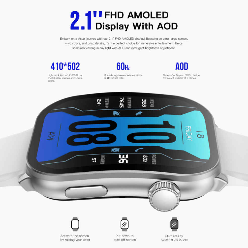 Scykei Civis Smart Watch Black Case With Black Silicone Strap