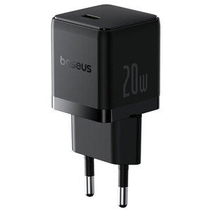 Baseus Palm CCZC20CE Mini Wall Charger PD Type-C 20W Fast Charging - Black