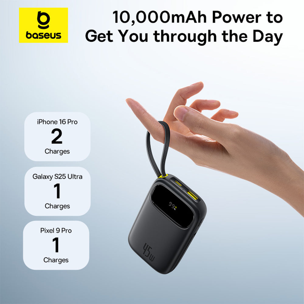 Baseus QPow 3 PPQD3-1040 Power Bank USB + Type-C 45W Fast Charging 
