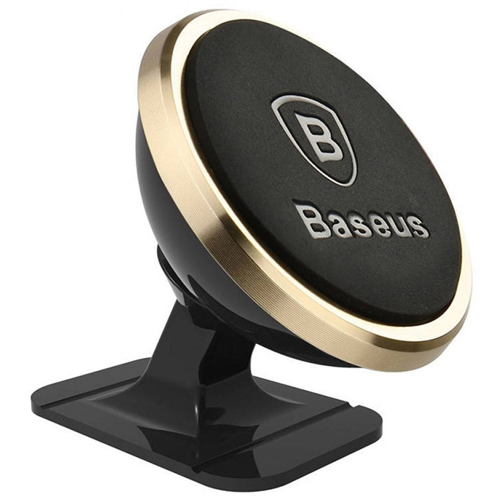 Baseus SUCX140015 Magnetic Car Phone Holder 360° Full Rotation - Gold